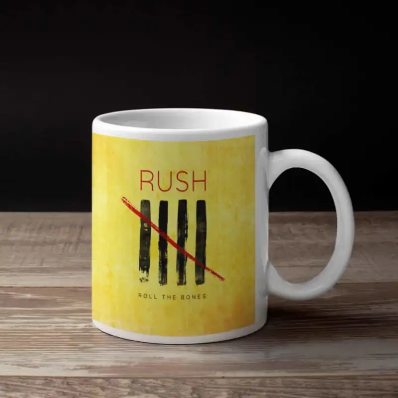 Rush Coffee Mug, Rush Roll The Bones Coffee Mug