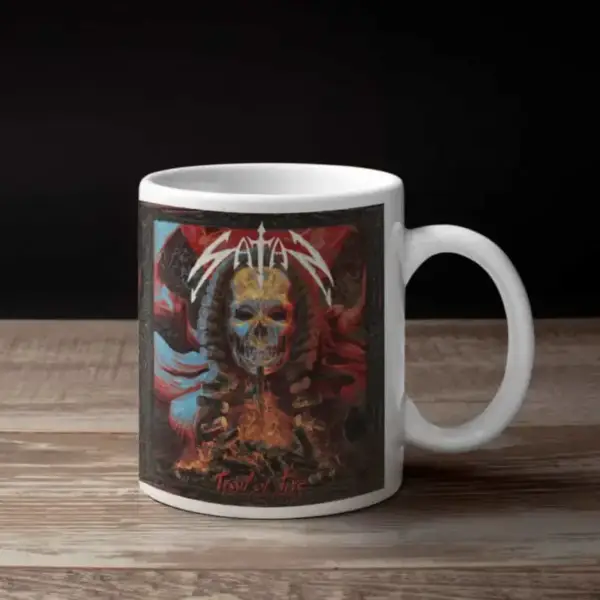 Satan Coffee Mug, Satan Trial of Fire Coffee Mug