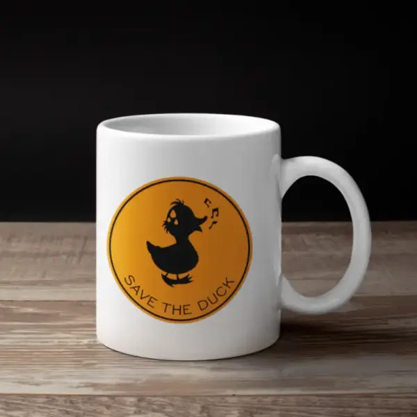 Save The Duck Coffee Mug, Save The Duck Logo Mug