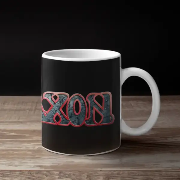 Saxon Band Coffee Mug, Saxon Logo Mug