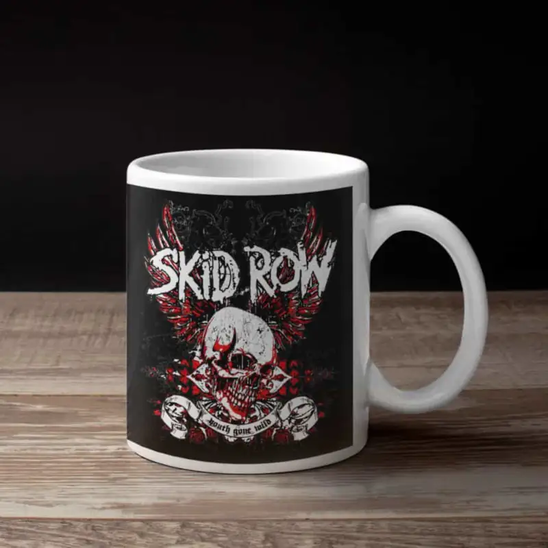 Skid Row Coffee Mug, Skid Row Skull Coffee Mug