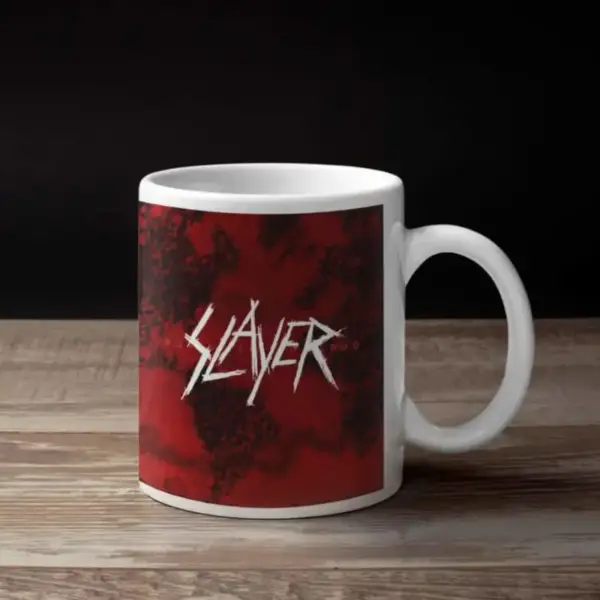 Slayer Coffee Mug, Slayer World Painted Blood Coffee Mug