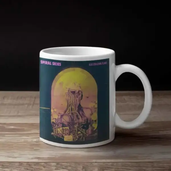 Spiral Skies Coffee Mug, Spiral Skies Blues for a Dying Planet Coffee Mug