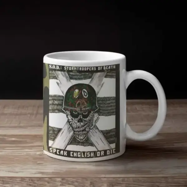 Stormtroopers Of Death S.O.D Coffee Mug, Stormtroopers Of Death S.O.D Speak English or Die Coffee Mug
