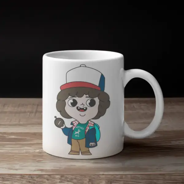 Stranger Things Chibi Dustin Coffee Mug