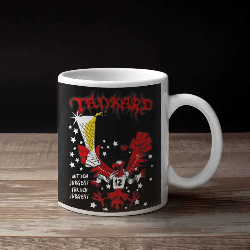 Tankard Schwarz‐weiss wie Schnee Coffee Mug