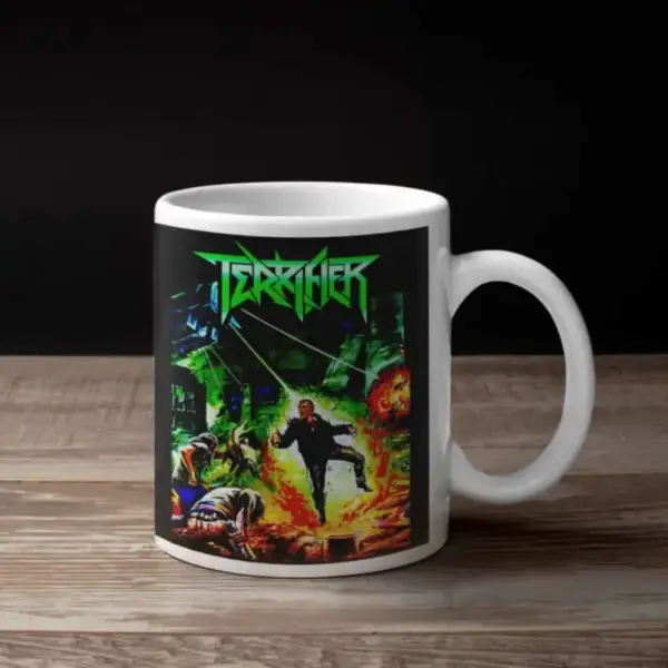 Terrifier Coffee Mug, Terrifier Weapons of Thrash Destruction Coffee Mug