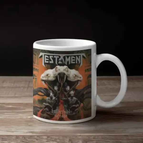 Testament Coffee Mug, Testament Brotherhood Of The Snake Coffee Mug