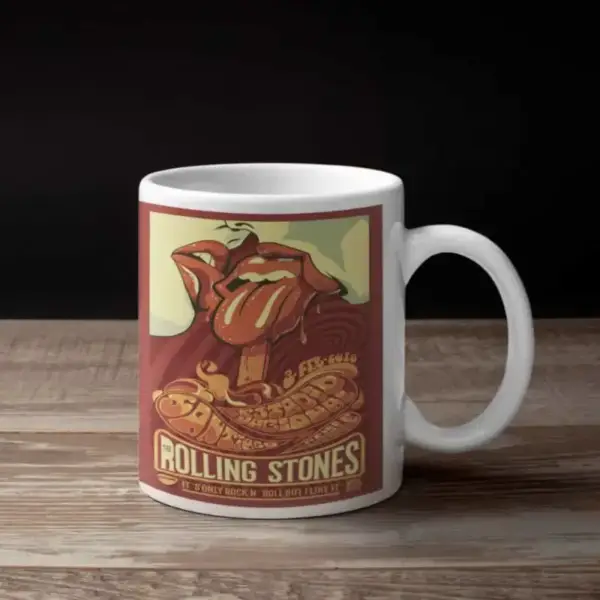 The Rolling Stones Coffee Mug, The Rolling Stones Its Only Rock n Roll But I Like It Coffee Mug