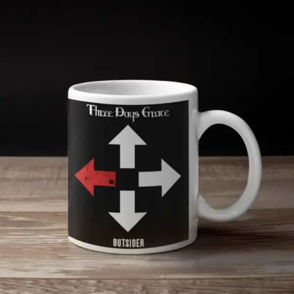 Three Days Grace Coffee Mug, Three Days Grace Outsider Coffee Mug