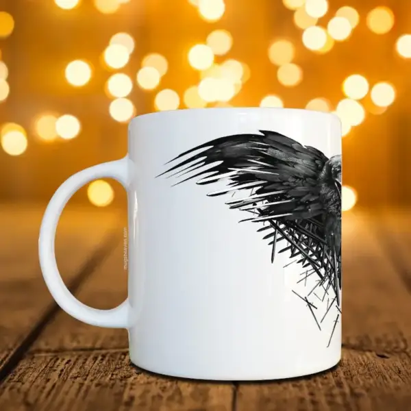 Three Eyed Raven Mug, Game of Thrones Coffee Mug