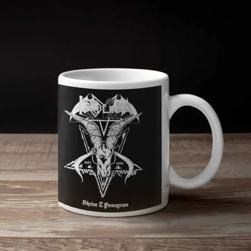 Treblinka Coffee Mug, Treblinka Shrine Of The Pentagram Coffee Mug