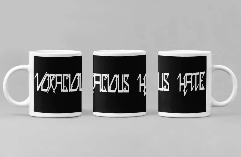 Voracious Hate Coffee Mug, Voracious Hate Logo Coffee Mug
