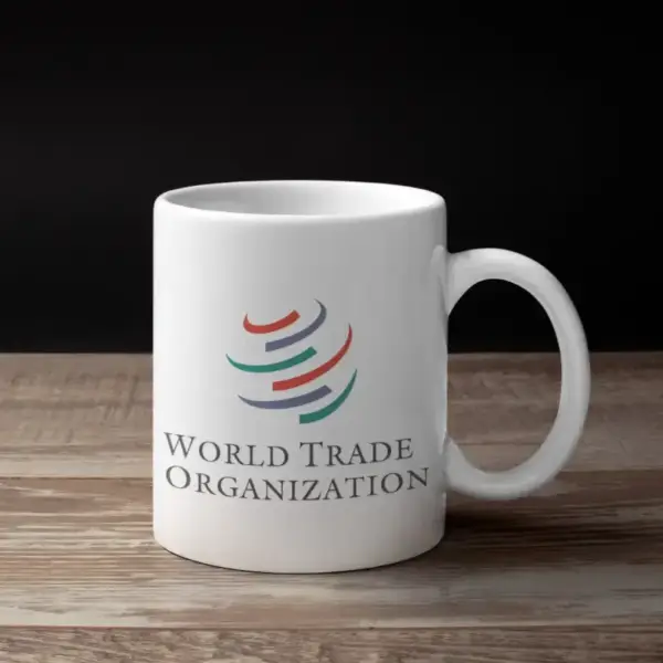 WTO Coffee Mug, WTO World Trade Organization Logo Mug