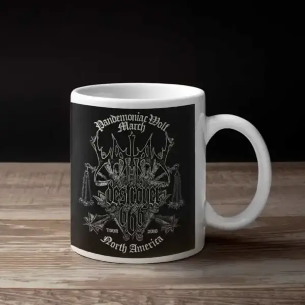Watain & Destroyer 666 Coffee Mug, Watain & Destroyer 666 North America Tour 2018 Coffee Mug