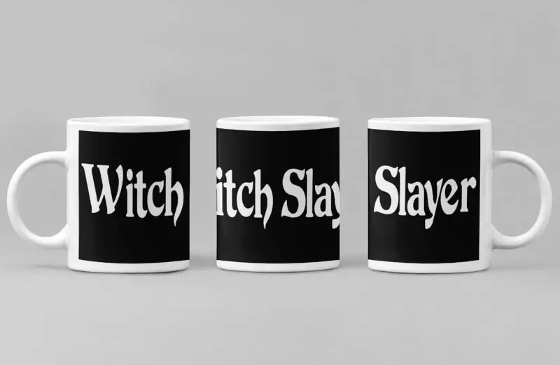Witch Slayer Coffee Mug, Witch Slayer Logo Coffee Mug