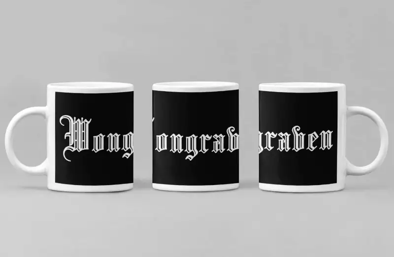 Wongraven Coffee Mug, Wongraven Logo Coffee Mug