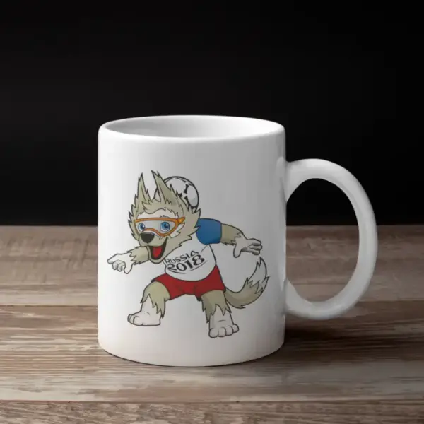 Zabivaka Coffee Mug, Fifa 2018 World Cup Mascot Mug
