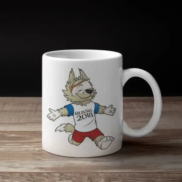 Zabivaka Coffee Mug, Fifa 2018 World Cup Mascot Mug