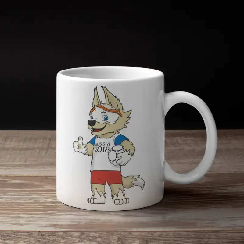 Zabivaka Coffee Mug, Fifa 2018 World Cup Mascot Mug