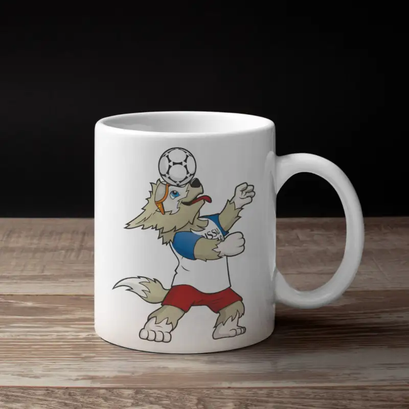 Zabivaka Coffee Mug, Fifa 2018 World Cup Mascot Mug