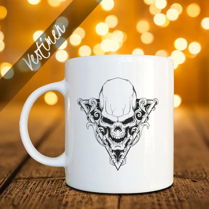 Skullhead Mug, Skullhead Coffee Mug