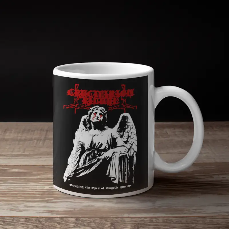 Crucifixion Ritual Gouging the Eyes of Angelic Purity Coffee Mug