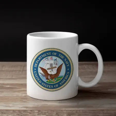 Seal of the United States Department of the Navy Coffee Mug