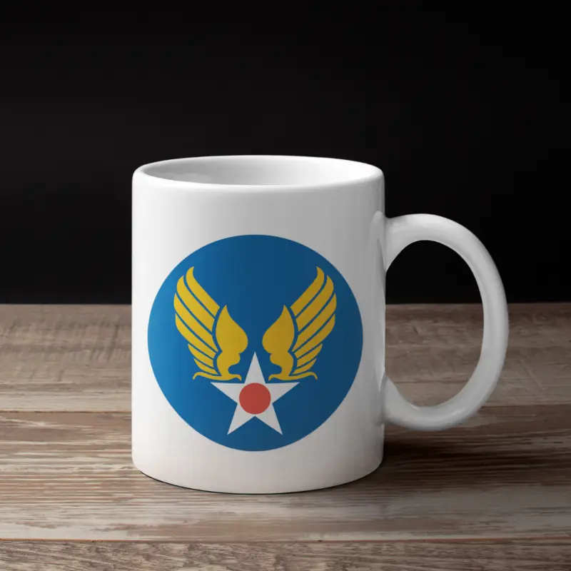 US Army Air Corps Hap Arnold Wings Coffee Mug