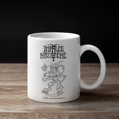 Impaled Nazarene Coffee Mug, Impaled Nazarene Suomi Finland Perkele Mug
