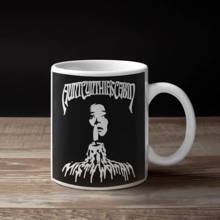 Aunt Cynthias Cabin Coffee Mug, Aunt Cynthias Cabin Misty Woman Mug