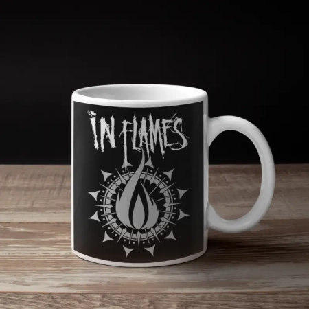 In Flames Coffee Mug, In Flames Logo Mug